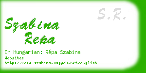 szabina repa business card